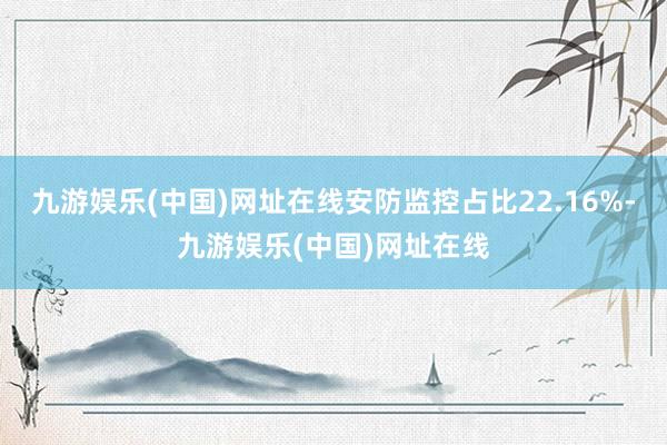 九游娱乐(中国)网址在线安防监控占比22.16%-九游娱乐(中国)网址在线
