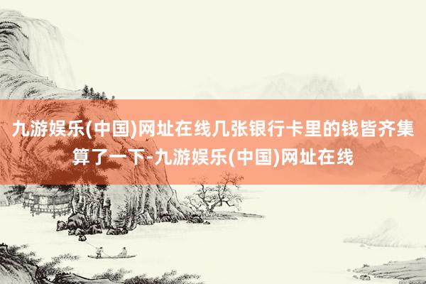 九游娱乐(中国)网址在线几张银行卡里的钱皆齐集算了一下-九游娱乐(中国)网址在线