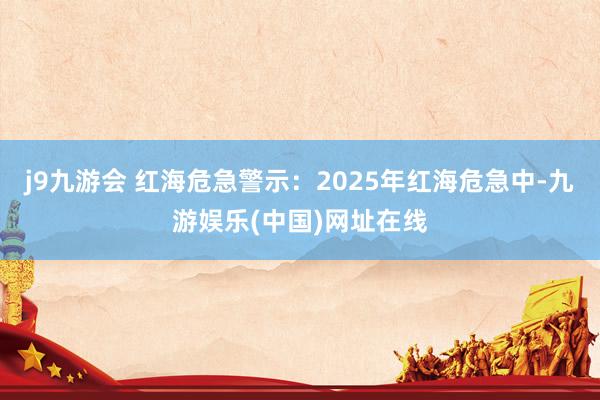 j9九游会 红海危急警示：2025年红海危急中-九游娱乐(中国)网址在线